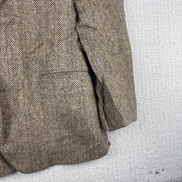 Vintage Harris Tweed England made Blazer Mens 40R Sport Coat Suit Jacket Wool - Picture 6 of 16